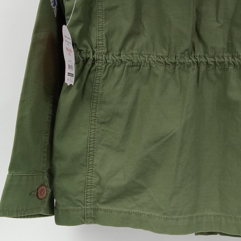 Wonder Nation Girls Green Anorak Button Front Jacket Size XXL (18) NWT - Picture 7 of 11